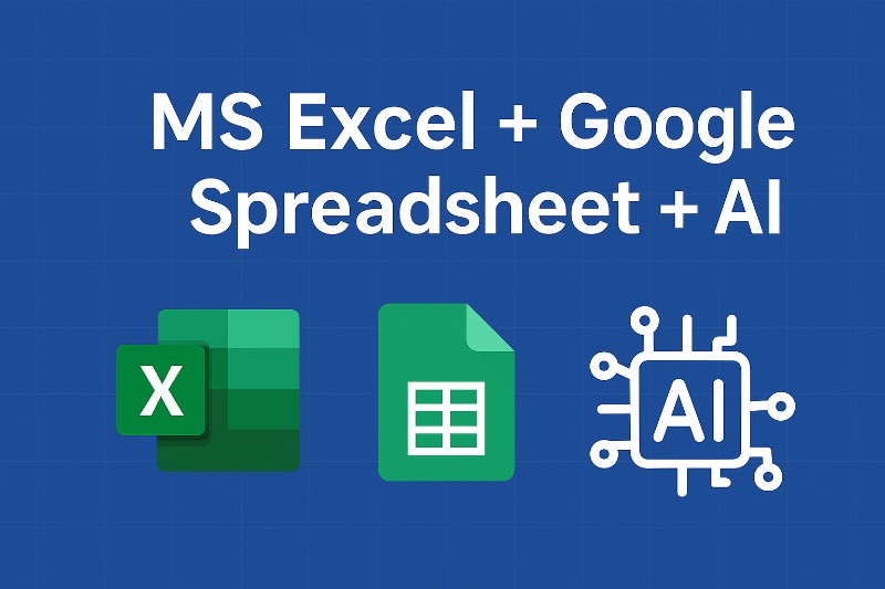 Ms Excel + Spreedshet + AI